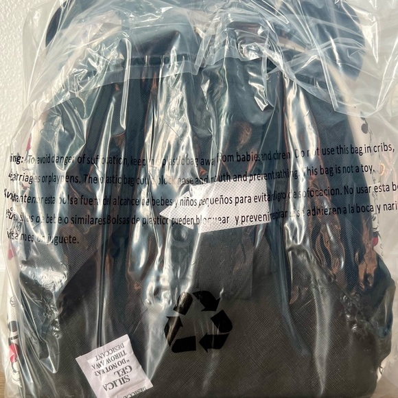 NWT Disney Mickey Mouse Mickey Ears Mini Backpack, Black White Gold - Picture 6 of 6